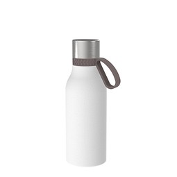 Thermotrinkflasche RETUMBLER-myNIZZA II 420 CERAMIC, weiß, Ring braun