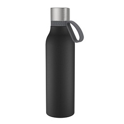 Thermotrinkflasche RETUMBLER-myNIZZA II 600 CERAMIC, schwarz, Ring anthrazit