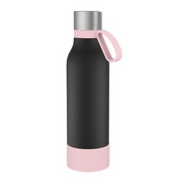 Thermotrinkflasche RETUMBLER-myNIZZA II 600 CERAMIC, schwarz/rosa/rosa