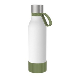 Thermotrinkflasche RETUMBLER-myNIZZA II 600 CERAMIC, weiß/dunkelgrün/dunkelgrün