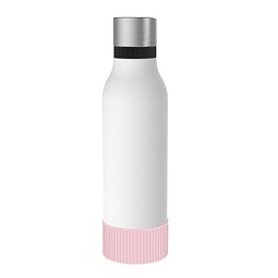 Thermotrinkflasche RETUMBLER-myNIZZA II 600 CERAMIC, weiß, Sleeve rosa