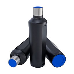 Thermotrinkflasche RETUMBLER-mySTEELONE, schwarz/blau