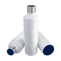 Thermotrinkflasche RETUMBLER-mySTEELONE, weiß/dunkelblau