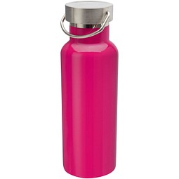 Thor 500 ml RCS-zertifizierte Trinkflasche aus Edelstahl, rosa