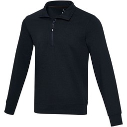 Tin Aware™ Pullover mit Half-Zip Reißverschluss aus recyceltem Material Unisex, navy, XL