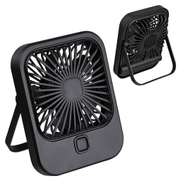 Tischventilator mit Akku , schwarz