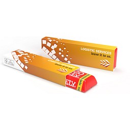 Tony's Chocolonely Riegel im Werbeschuber, 50 g, Vollmilch, inkl. Druck