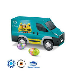 3D-Präsent Transporter, Klett Ostereier, inkl. Druck