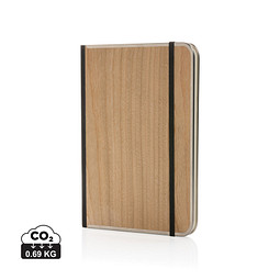 Treeline A5 Deluxe Notizbuch mit Holzeinband, braun