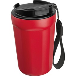 Trinkbecher aus Edelstahl, 350ml , rot