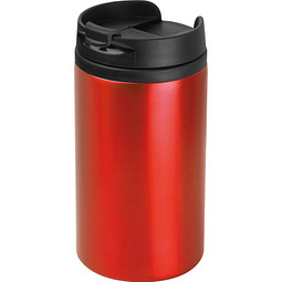 Trinkbecher aus Metall, 250 ml, rot