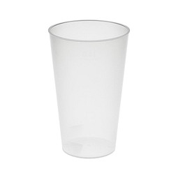 Trinkbecher Vital, 400 ml, transparent-milchig