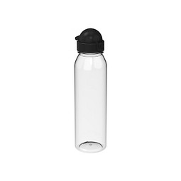 Trinkflasche Active Junior, 650 ml, RENEW, transparent/schwarz