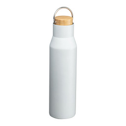 Trinkflasche aus recyceltem Edelstahl , weiss