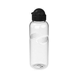 Trinkflasche Carve Junior, 700 ml, RENEW, transparent/schwarz