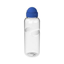 Trinkflasche Carve Junior, 700 ml, RENEW, transparent/standard-blau PP