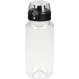 Trinkflasche Oasis, 400 ml, transparent/schwarz