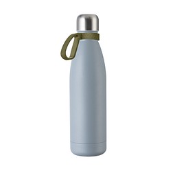 Trinkflasche RETUMBLER-myTOULON, grau, Ring dunkelgrün