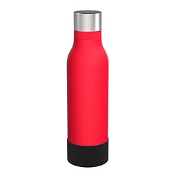 Trinkflasche RETUMBLER-myTOULON II 820, rot, Sleeve schwarz