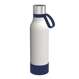 Trinkflasche RETUMBLER-myTOULON II 820, weiß/dunkelblau/dunkelblau