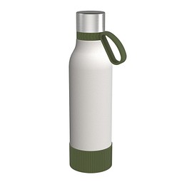 Trinkflasche RETUMBLER-myTOULON II 820, weiß/dunkelgrün/dunkelgrün