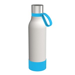 Trinkflasche RETUMBLER-myTOULON II 820, weiß/hellblau/hellblau