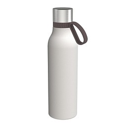 Trinkflasche RETUMBLER-myTOULON II 820, weiß, Ring braun