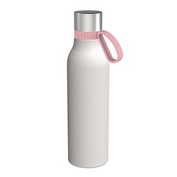 Trinkflasche RETUMBLER-myTOULON II 820, weiß, Ring rosa