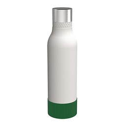 Trinkflasche RETUMBLER-myTOULON II 820, weiß, Sleeve grün