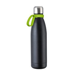 Trinkflasche RETUMBLER-myTOULON, schwarz, Ring hellgrün