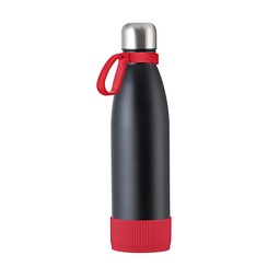 Trinkflasche RETUMBLER-myTOULON, schwarz/rot/rot