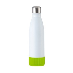 Trinkflasche RETUMBLER-myTOULON, weiß, Sleeve hellgrün