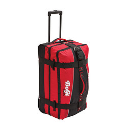 Trolley-Reisetasche BoGi L, rot, Schwarz