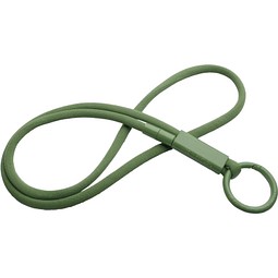 Tubyard Lanyard mit Band aus recyceltem Kunststoff, olive