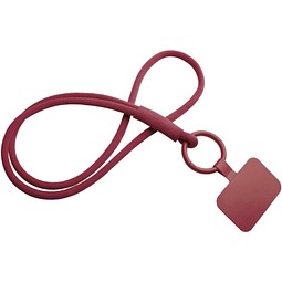 Tubyard Lanyard mit Telefonhalterung und elastischem Band, bordeaux