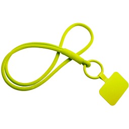 Tubyard Lanyard mit Telefonhalterung und elastischem Band, gelb