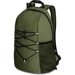 TURIM. Rucksack aus 600D recyceltes Polyester, Dunkelgrün