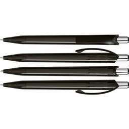 uma® BEAT transparent Druckkugelschreiber, anthrazit