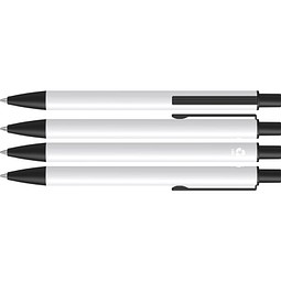 uma® GROOVE M RECY Druckkugelschreiber, weiss