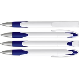 uma® LOOK grip SI Druckkugelschreiber, dunkelblau