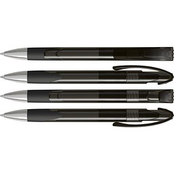 uma® LOOK grip transparent SI Druckkugelschreiber, anthrazit