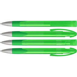 uma® LOOK grip transparent SI Druckkugelschreiber, hellgrün