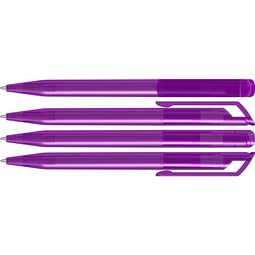 uma® POP transparent Drehkugelschreiber, mittelviolett