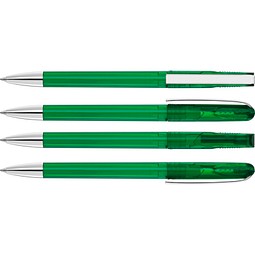 uma® PUR transparent SI Drehkugelschreiber, dunkelgrün