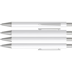 uma® PYRA Druckkugelschreiber, weiss