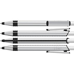 uma® RECYCLED PET PEN ALUMA Druckkugelschreiber, weiss