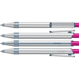 uma® RECYCLED PET PEN ALUMA transparent Druckkugelschreiber, magenta