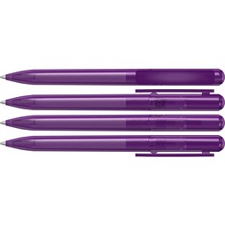 uma® RECYCLED PET PEN CHANGE transparent Drehkugelschreiber, violett