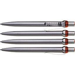 uma® RONDO chrom L Druckkugelschreiber, orange