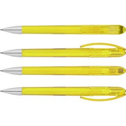 uma® SPOT transparent SI Druckkugelschreiber, gelb